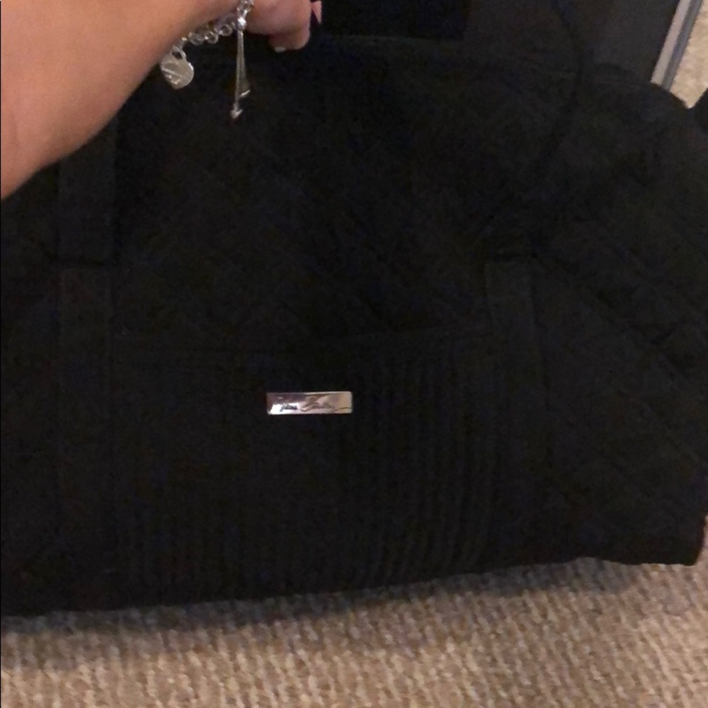 BLACK Authentic Vera Bradley Black duffle bag